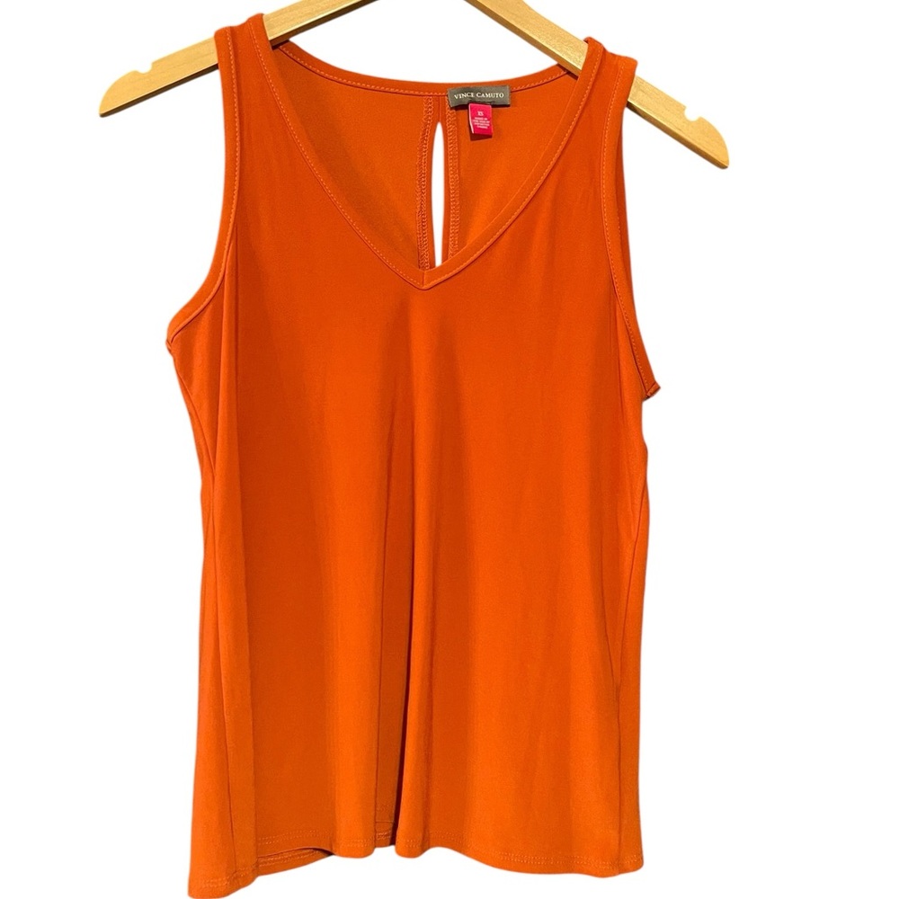 Vince Camuto Vibrant Orange Top - Picture 2 of 3